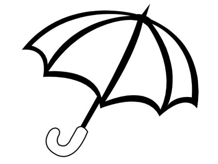 Трафарет зонт рисунок (48 фото)