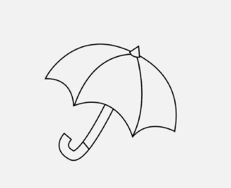 Трафарет зонтика для аппликации