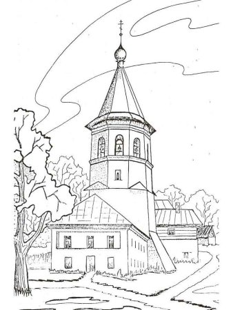 Эскиз православного храма