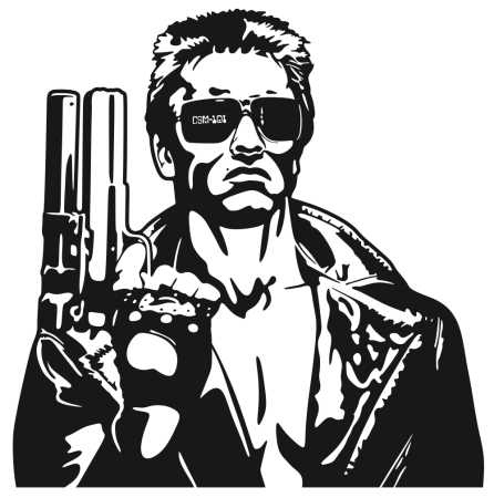 Арнольд Шварценеггер Терминатор рисунки