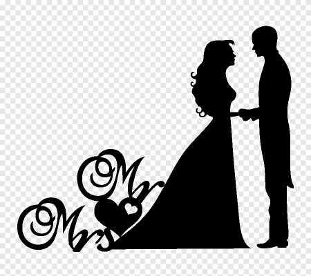 Свадьба силуэт