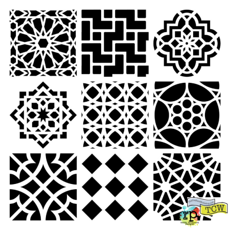 Трафареты плитка Марокканские узоры