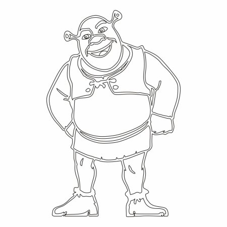 Шрек рисунок