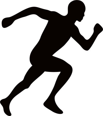 Спортивные силуэты людей