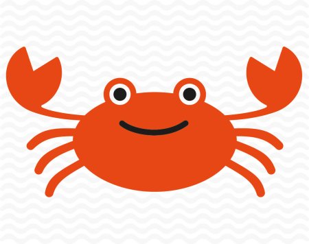 Раскраска морские обитатели краб