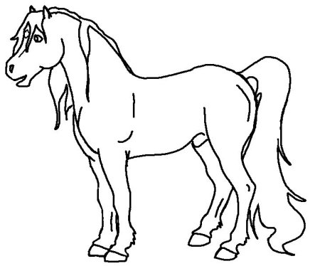 Трафарет рисунок коня (47 фото)