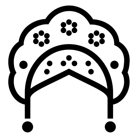 Кокошник вектор