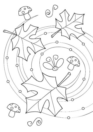 Осенние раскраски для детей 3-4 лет
