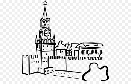 Силуэт Московского Кремля