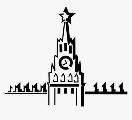 Спасская башня Кремля рисование