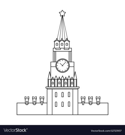 Контур достопримечательностей Москвы