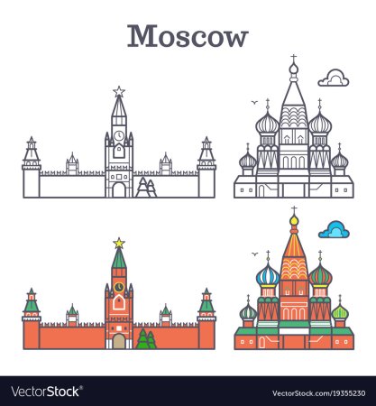 Красная площадь раскраска