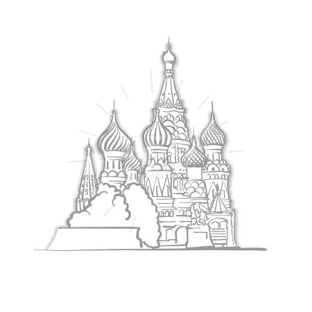 Спасская башня Москва вектор