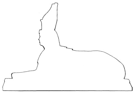 Сфинкс трафарет