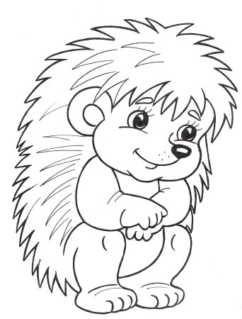 Ежик рисунок