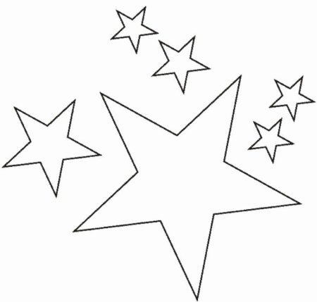 Звезда раскраска для дошкольников
