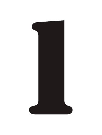 Цифра 1 для торта трафарет