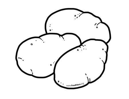 Картошка раскраска