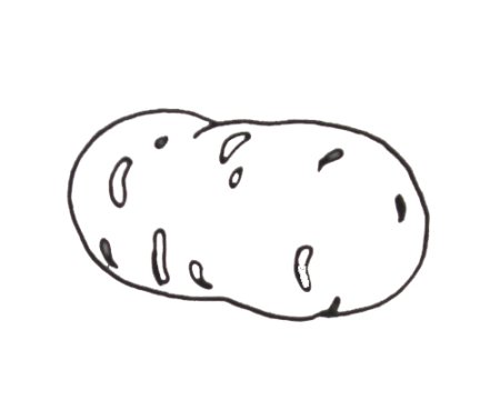 Картофель раскраска