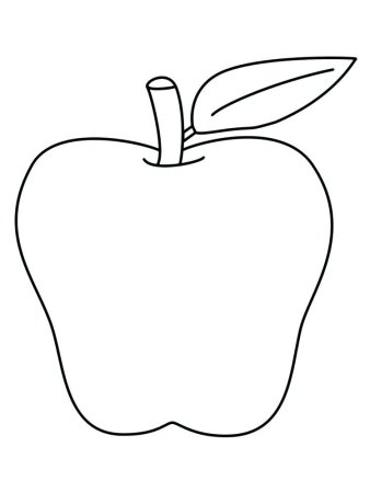 Трафарет яблока (47 фото)