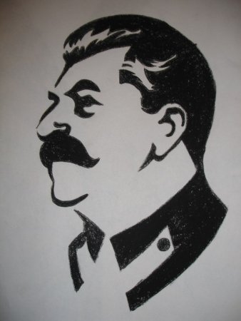 Иосиф Сталин силуэт