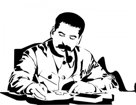 Иосиф Сталин силуэт