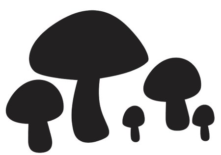 Гриб раскраска
