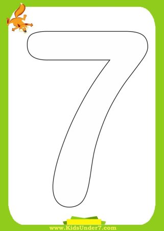 Трафаретная цифра 7