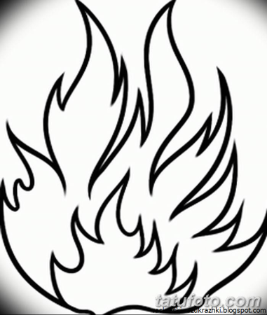 Огонь раскраска для детей
