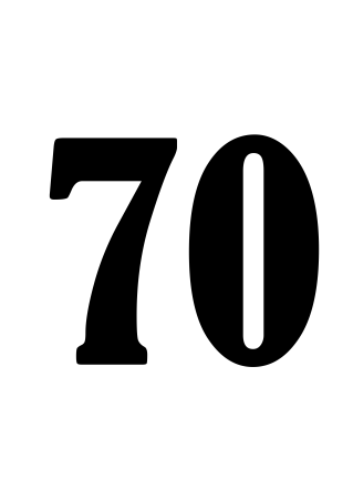 Трафарет цифры 70 (47 фото)