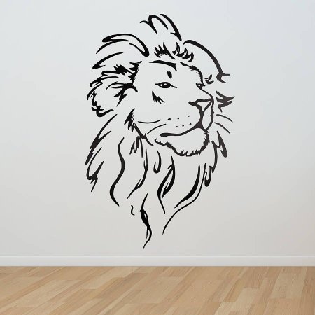 Трафарет головы льва (46 фото)