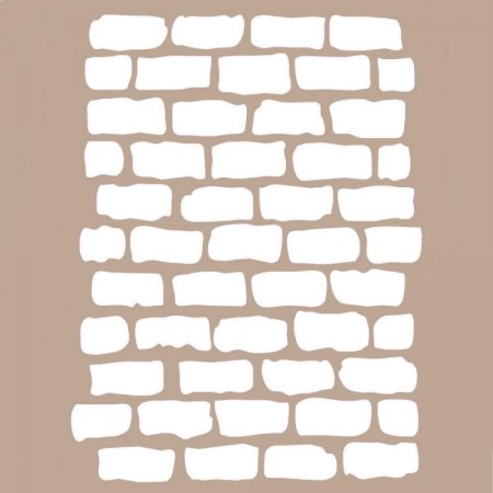 Трафарет из кирпичиков
