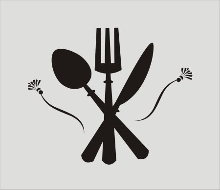 Силуэт кухонной утвари