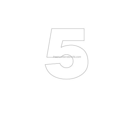 Цифра 5 красивая