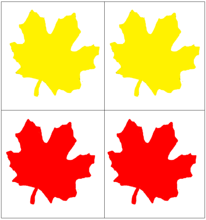 Осенние листики раздаточный материал