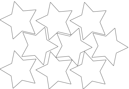 Трафарет звезды для вырезания (49 фото)