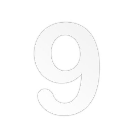 Цифра 9 шаблон для вырезания