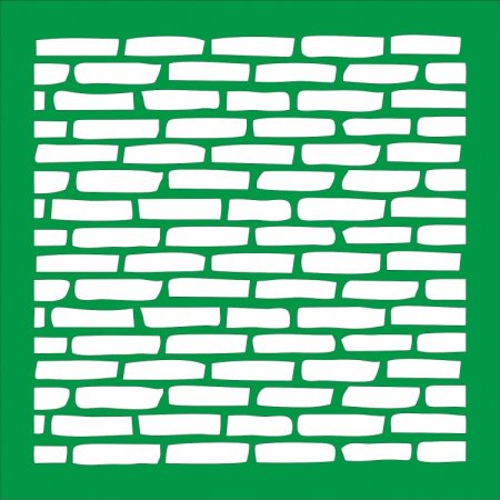 Трафарет кирпичиков для стены