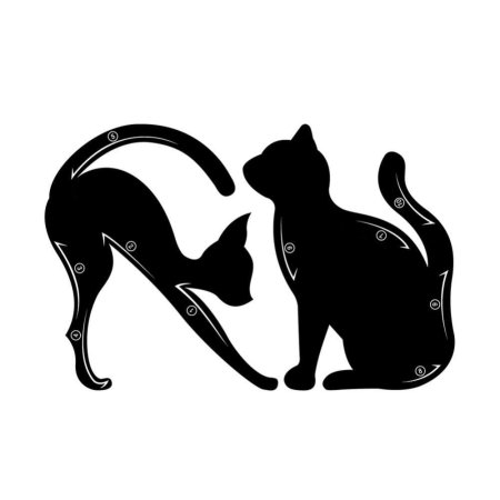 Трафарет для макияжа кошки