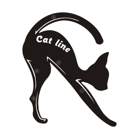 Cat Eyeliner трафарет