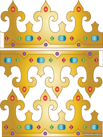 Корона трафарет