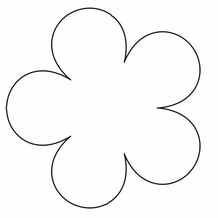 Трафарет цветочка