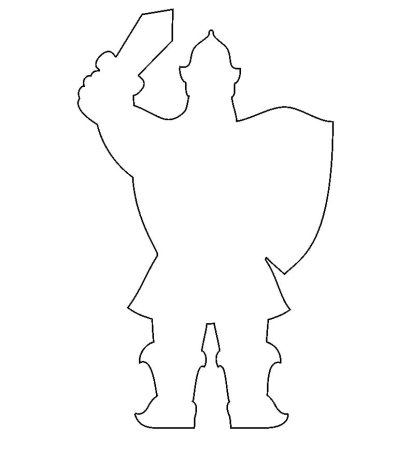 Контуры фигурок для вырезания