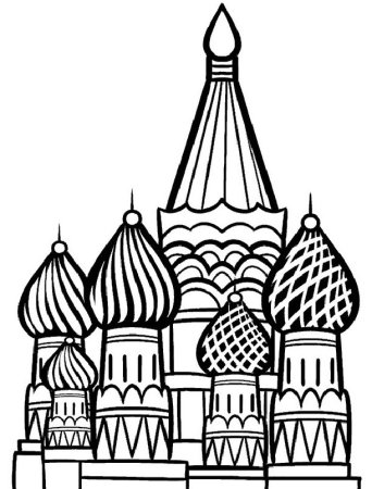 Собор Василия Блаженного рисунок