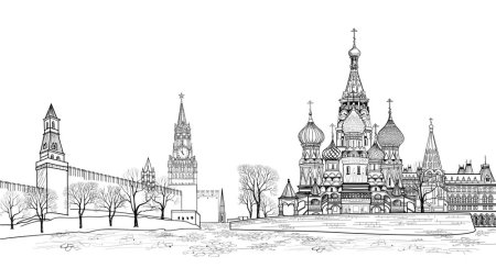 Москва рисунок