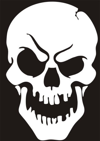 Череп наклейка