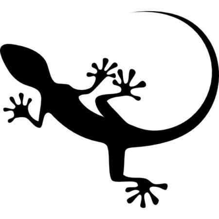 Рептилии силуэт