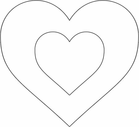 Сердце трафарет