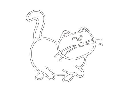Трафарет кота для вырезания