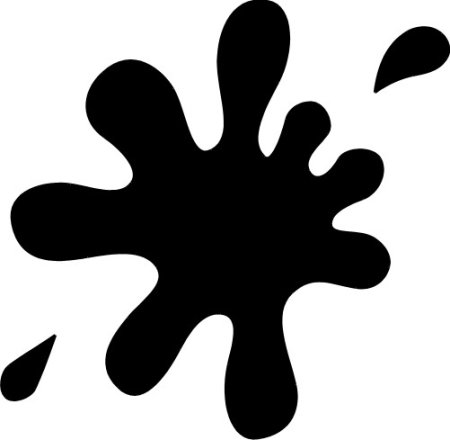 Клякса раскраска